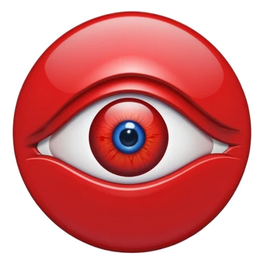 evil eye symbol red sticker