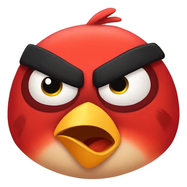 Cute angry bird  sticker