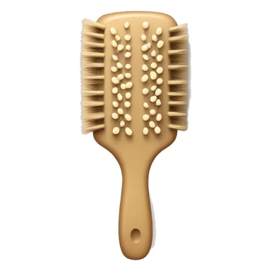 Beige hairbrush  sticker