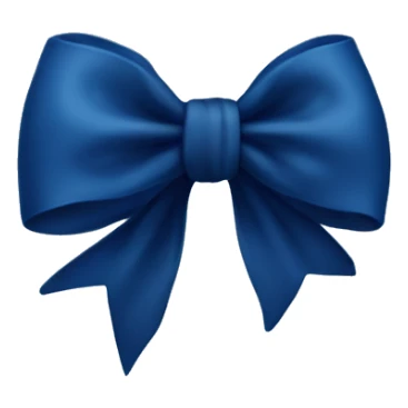 Midnight blue bow  sticker