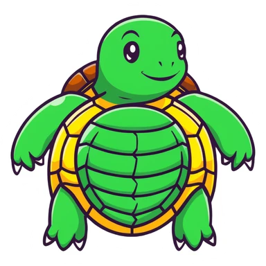 powerful turtle god with cosmic shell sticker