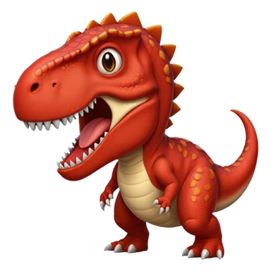 red t-rex sticker