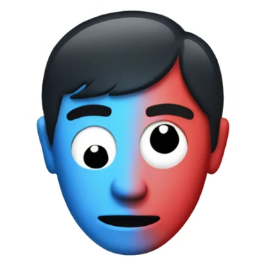 2D CD with hints of red and blue  sticker