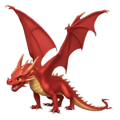 Dragon rouge à deux têtes  sticker