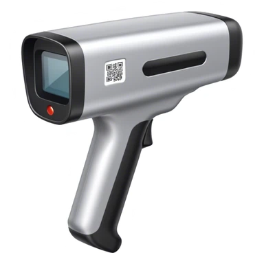 simple barcode reader reading a qr sticker