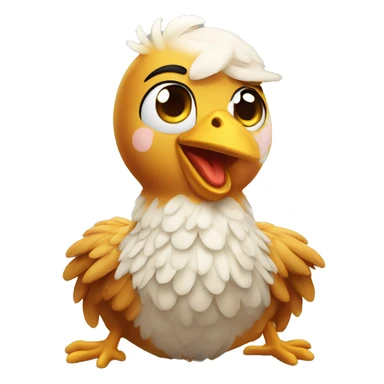 CHIKEN WINGS HAPPY sit sticker