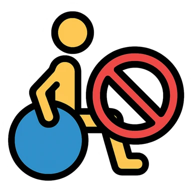 no-access wheelchair sign sticker