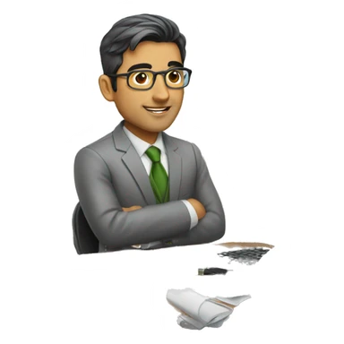 Pakistani accountant withoutglasses  sticker