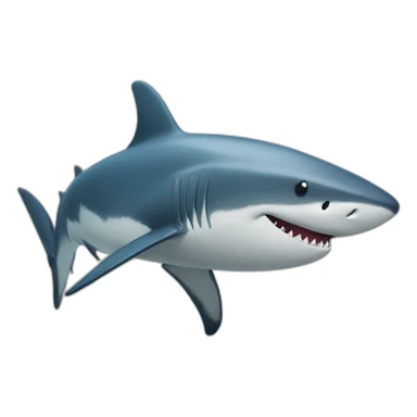Requin sur baleine sticker