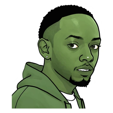 kendrick lamar on a mustard bottle  sticker