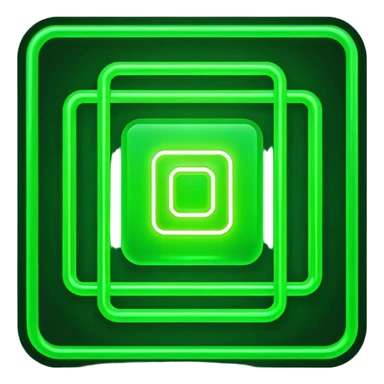 green digital matrix sticker