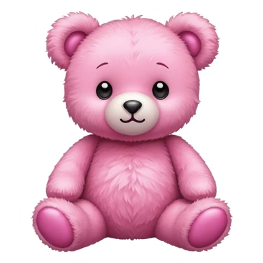 Pink baby teddy bear  sticker
