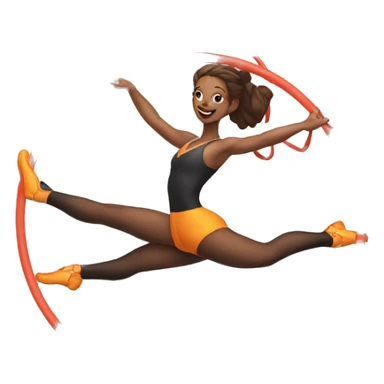 aerial hoop aerialist doing trick sticker