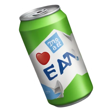 Can crushes tetrapack sticker