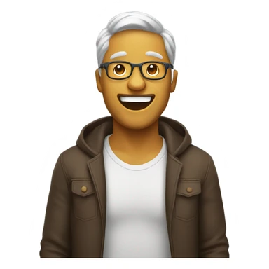 Holding in laughter sticker