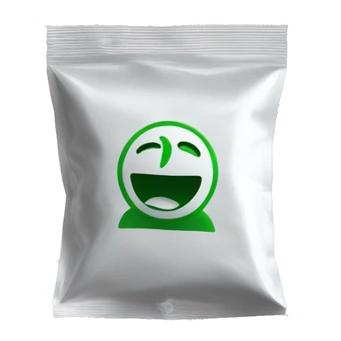 Ziploc baggie with white inside sticker