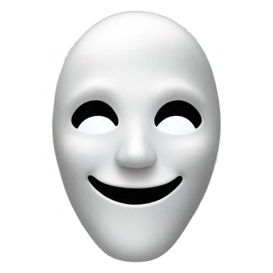 Ghost face mask sticker