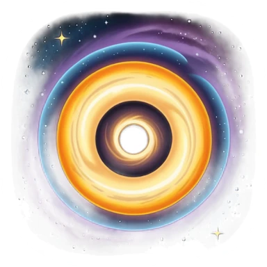 Black hole sticker