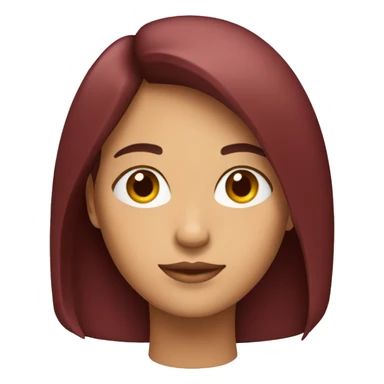 mujer con pelo muy largo rojo sticker