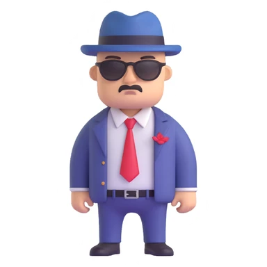 gangster character sticker