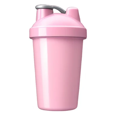 Light Pink protein shaker cup sticker