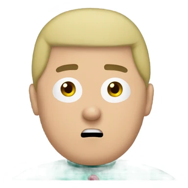 Surprised Man in cartman costume  sticker