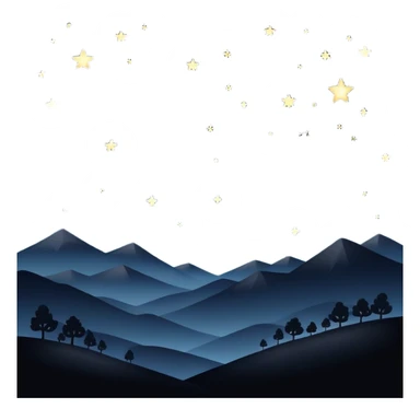 Edgy Black night sky Aesthetic scene scenery full picture  sticker