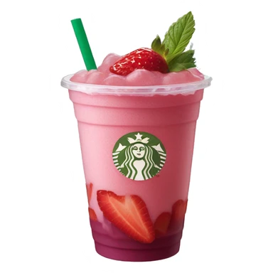 Starbucks strawberry acai refresher  sticker