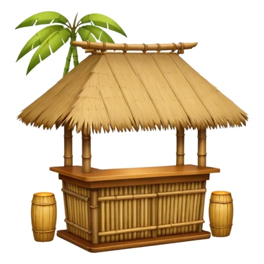 tiki bar sticker
