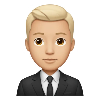 Suit and guy sticker