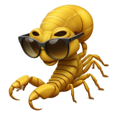 Scorpion with sunglasses sticker