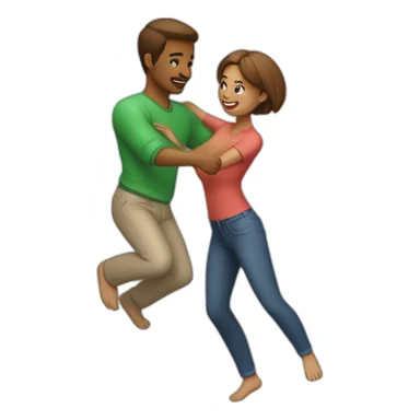 couple-playing-leapfrog-from-front sticker