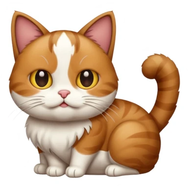 Cat trying to poop sticker