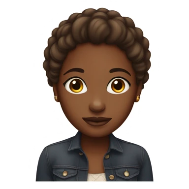 Beautiful brown skin girl sticker