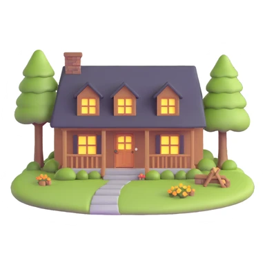 cozy cottage home sticker