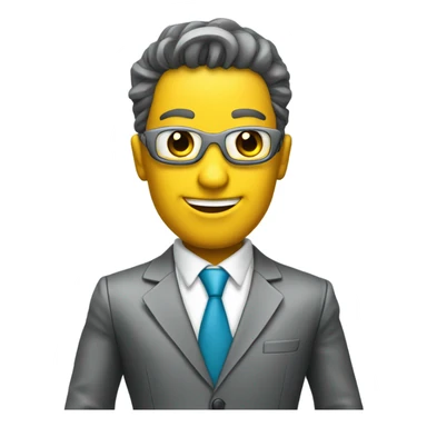 robot sales agent  sticker