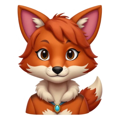 Falvie Art (profile anthro furry portrait drawing) sticker