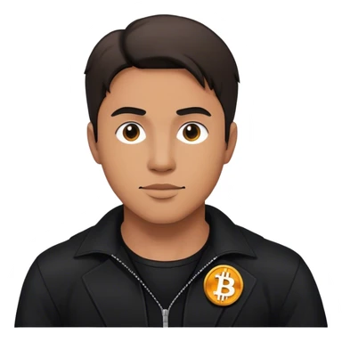 lego homme vêtement noir bitcoin sticker