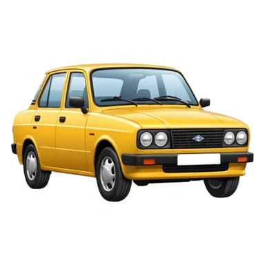 машина белая Lada ВАЗ 2114 sticker