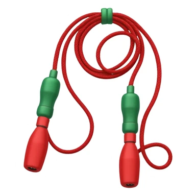 jump rope with christmas color sticker