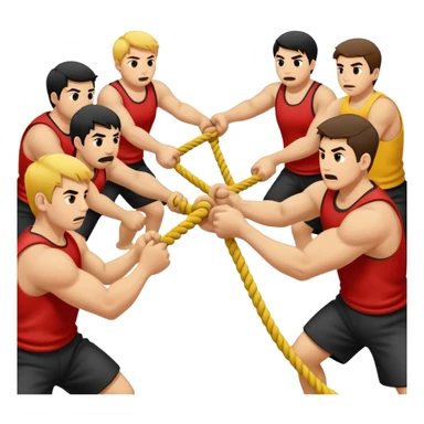 One team, one rope, one throat to choke sticker