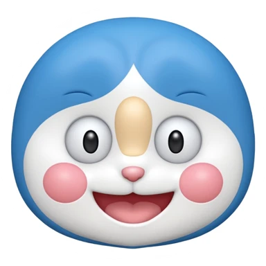 Doraemon sin orejas  sticker