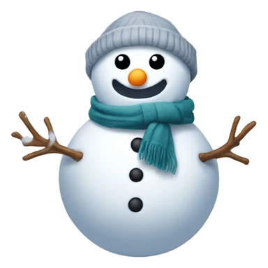 Snowman with scarf sticker