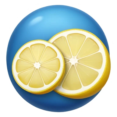 blue lemon sticker