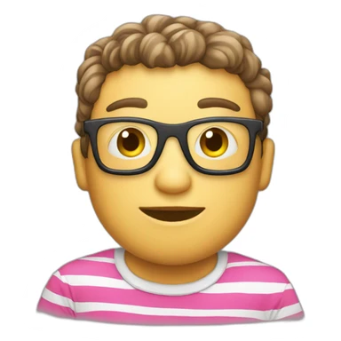 t-shirt rayé sticker