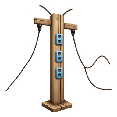 Electric pole sticker