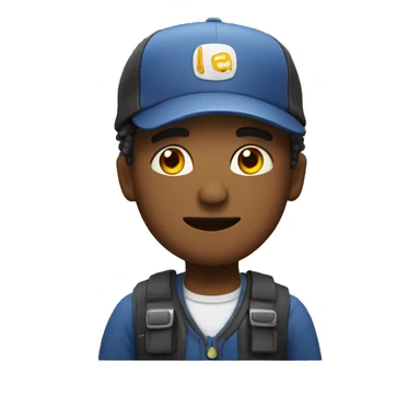 Character chilling while working sticker