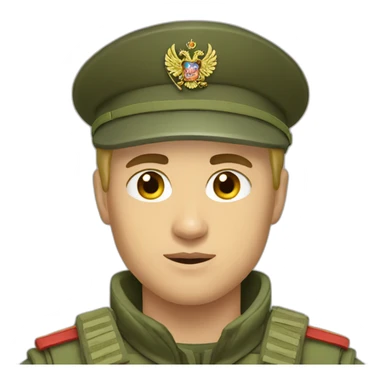 Russian Soldier Tiger sticker