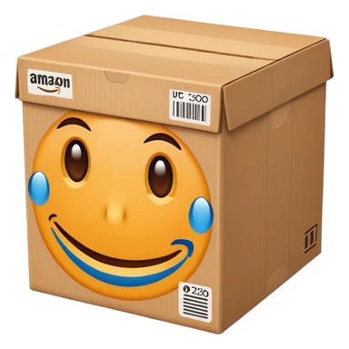 AMAZON BOX WITH UPC CODE sticker