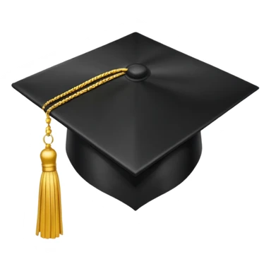 Graduation cap tossed in air sticker